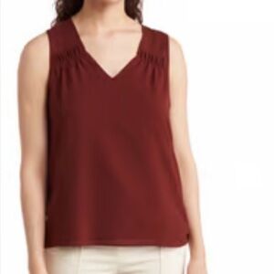 NWT Pleione Women’s Rusty Red Lined Blouse Tank Size X-Small